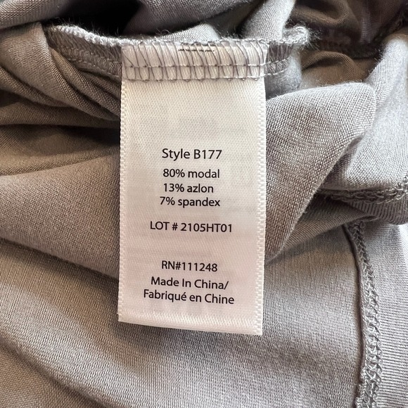 Barefoot Dreams OS Luxe Milk Jersey Stretch Oversize Loungewear Short Caftan - Picture 6 of 6